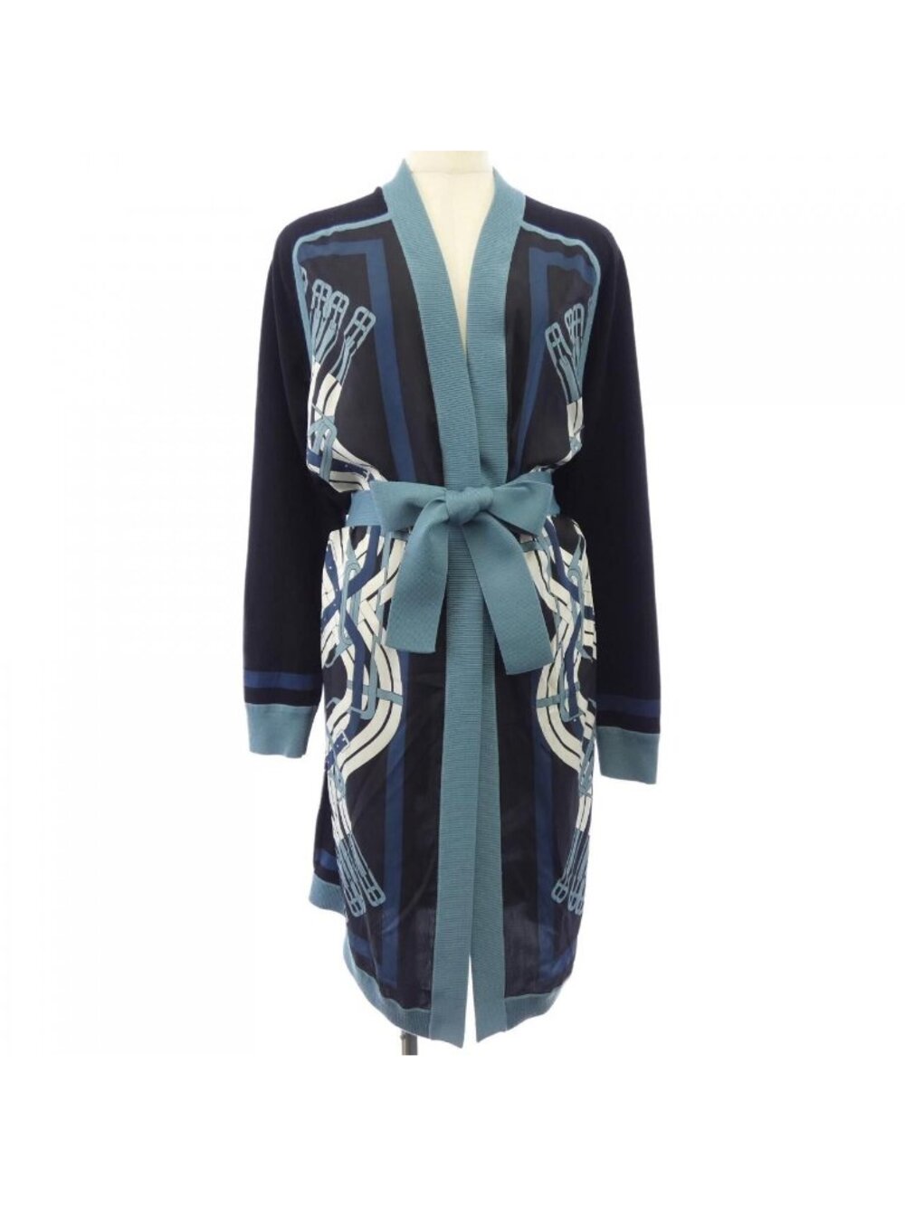 Hermes Mors a Jouets Detoure Twillaine Long Cardigan